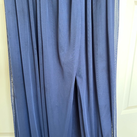 One Shoulder A-Line Lace Gown Bridesmaid Dress Size14 - Picture 8 of 9